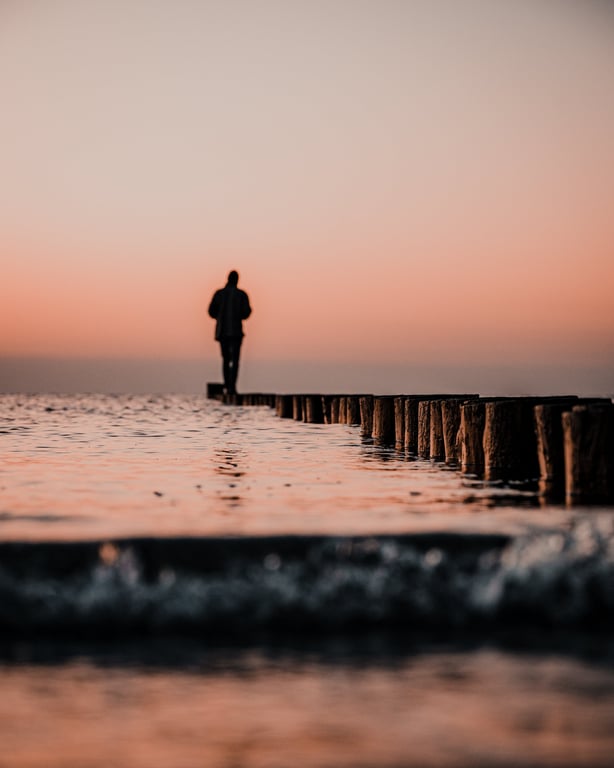 Fading person silhouette to depict the feeling of disconnection and dissociation and the necessity of effective treatment