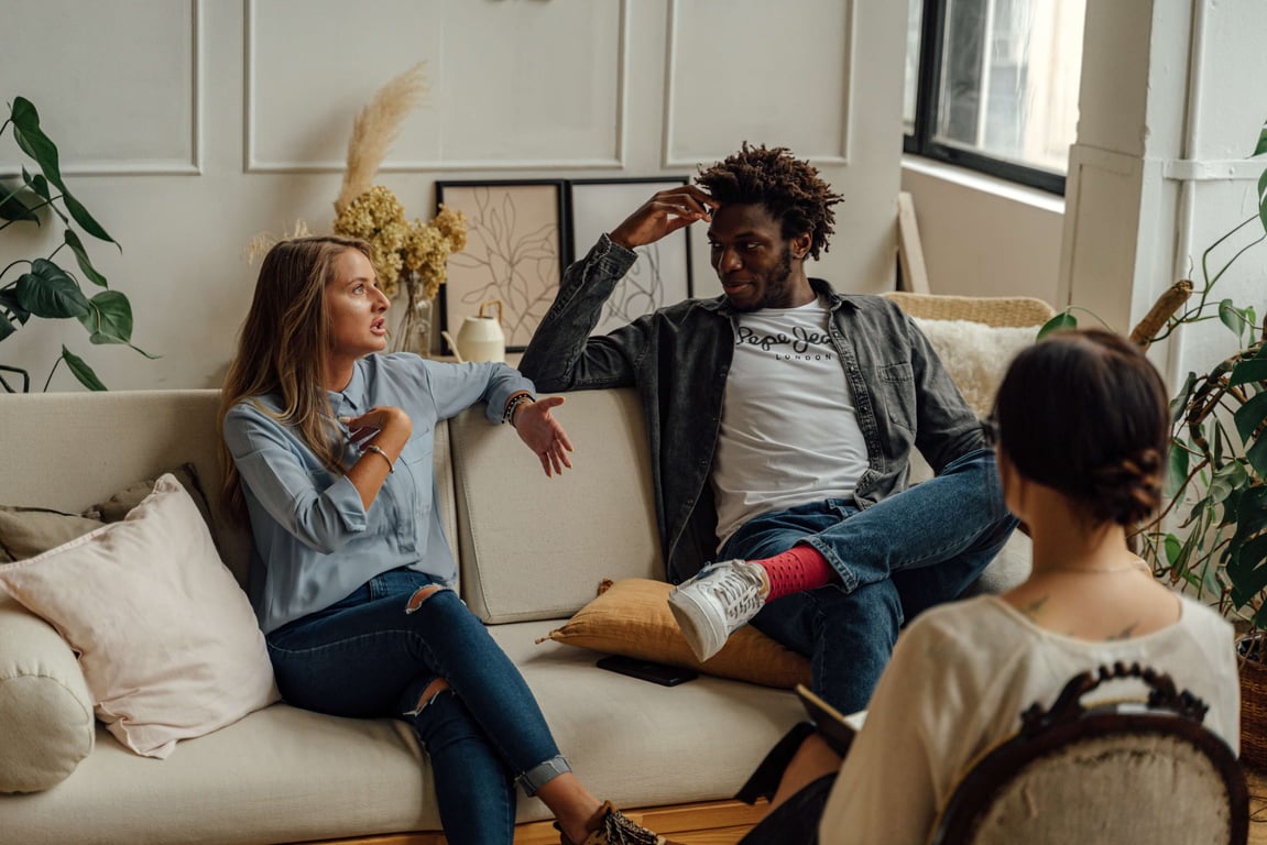 Photo of Pothos Health team having conversations in Dallas office.